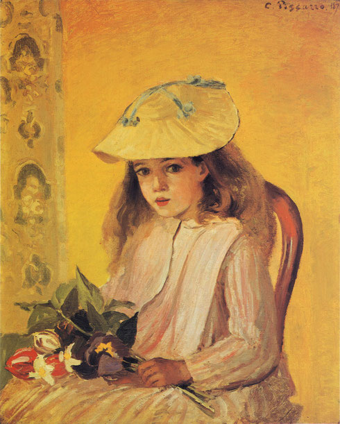 Retrato de la hija del artista, 1872.Óleo sobre lienzo.72x59cm.Yale University Art Gallery.John Hay Whitney Collection.