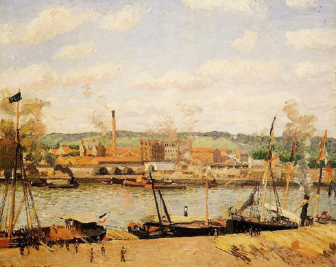 Vistas de las manufacturas de algodón de Oissel, cerca de Ruan 1898.The Montreal Museum of Fine Arts.