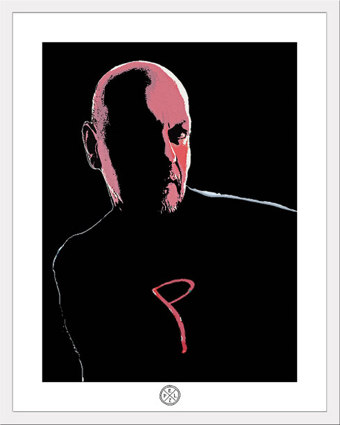 Exponattitel: P wie Pelz (ein Eigenportrait) - Exponatgröße: 30 x 40, mit Rahmen 40 x 50 - Art: digiART, Kunstdruck auf Leinenoptikpapier - Signatur: datiert, signiert - Copyright by Emil Pelz 2018