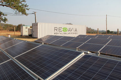 Redavia mini-grid with 87.3kWp solar and 60kW/137kWh lithium-ion battery at Shitunguru village, Tanzania - approved for media publication with source: Redavia GmbH