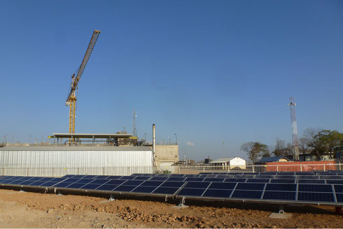 Hybrid plant  in Western Tanzania during construction - approved for media publication with source: Redavia GmbH