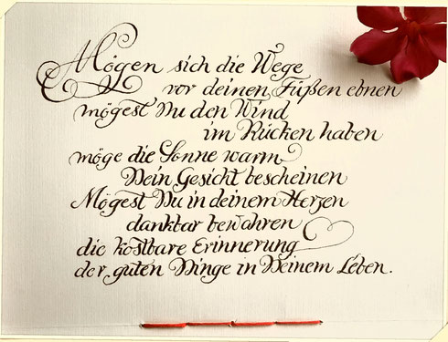 Kalligrafische Handschrift