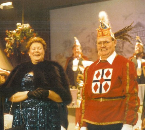 1985/1986 Prinz Heinz Schrewe III. Prinzessin Monika Schrewe II.