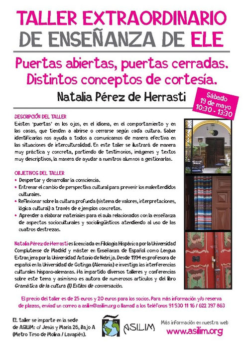 Cartel del taller