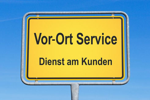 Gern stimmen wir einen Vor-Ort Termin mit Ihnen ab: Vor-Ort-Service