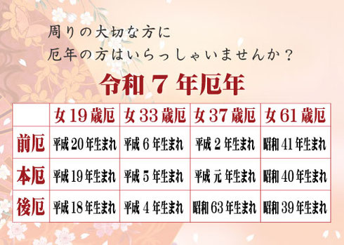 厄除けジュエリー年表