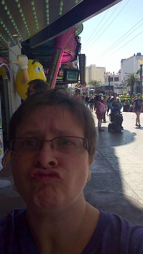 Duckface goes to the strip