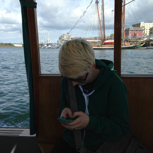 Data plan in action - no wifi at sea.
