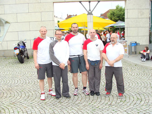 Sifu Karl-Heinz Schwarz mit Ausbilderteam in Hockenheim