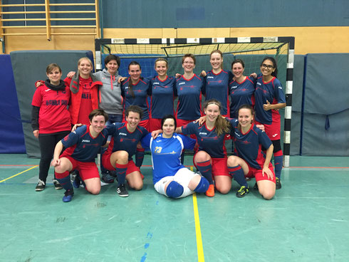 Das Futsalicious Ladies-Siegerteam vom Spiel gegen die Futsal Panthers aus Köln am 07.10.2017 (Foto: Fritz)