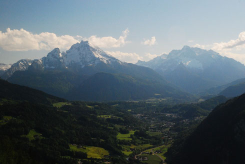 Blick auf Berchtesgaden vom Aussichtspunkt Lärchecker Wand. © stepro.jimdo.com