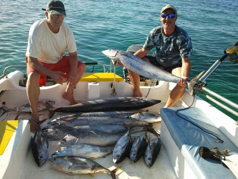 Seychelles fishing trolling catch Oct. 2013