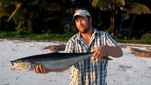 Seychelles fishing Rainbow Runner Nov. 2013