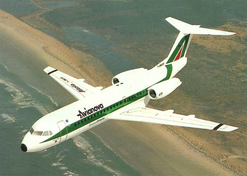 Avianova Fokker 70/Courtesy: Alitalia