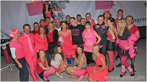 Das Tussi on Tour Party Team der Pockinger Faschingsgesellschaft