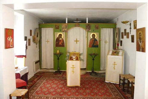 Blick in die Kapelle des heiligen Martin des Mildtätigen in Tours