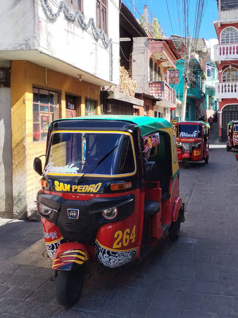 Guatemala : tuk-tuk à San Pedro