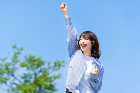 元気で健康的な女性