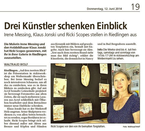 Südwestpresse Alb Bote 12.06.2014