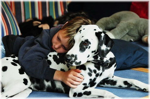 therapeutisches Kuscheln mit Mo