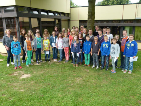 Klasse 5a mit ihren Paten