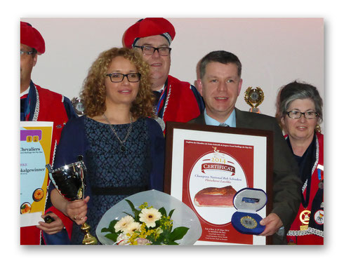 Christoph und Petra Laschke bei der Preisverleihung in Roermond