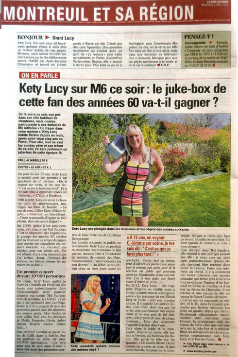 LA VOIX DU NORD 2 AVRIL 2014
