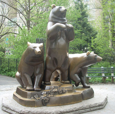 2009 Paul Manship's Three Bears is a Favorite Central Park Sculpture