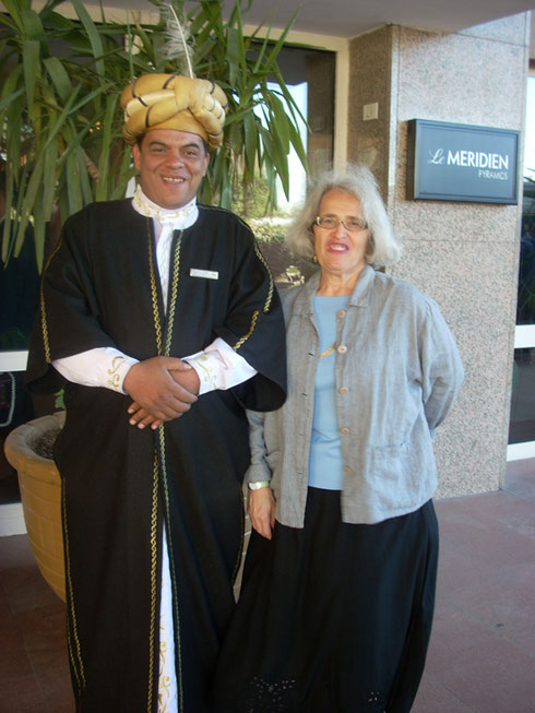 2009 Our Door Man at Le Meridien Giza was Happy to Pose with the Guests