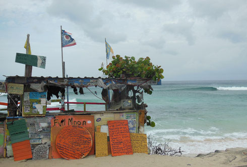 2016 Bomba's Shack in Apple Bay on Tortola is the Home of the Infamous Full Moon Party