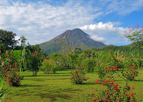 The Arenal Volcano rises from a Tropical Paradise - Welcome to Costa Rica!