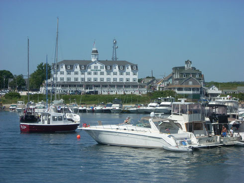 Have Lunch on the Waterfront Porch at Block Island's Legendary National Hotel