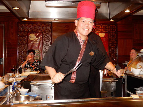 2019 Our Chef at Teppanyaki is always Ready to Please with Jokes and Good Food