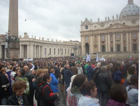 2012 A Group of us Attended Pope Benedict XVI's Blessing at St. Peter's Square