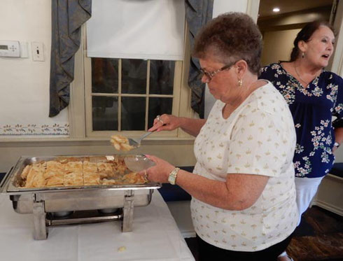 Everybody Helped Themselves to Generous Portions of  Deep Dish Apple Pie