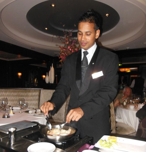 2013 Tableside Service is Standard Fare in the Specialty Restaurants on Board