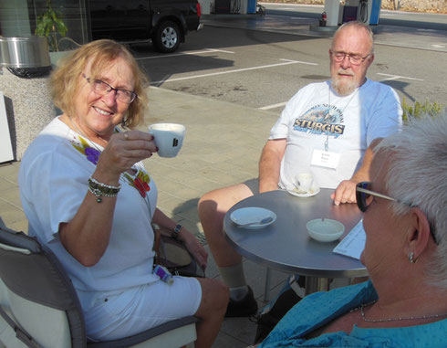 Here we are at Yet Another Coffee Break While on Croatia's Isthian Peninsula