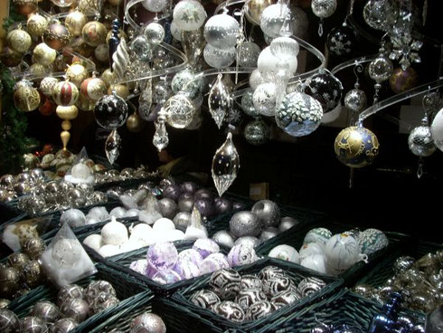 Part of the Fun of Christmas Markets is the Stalls filled with Holiday Ornaments and Gifts