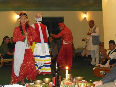 2013 Dancers at Bhojan Griha Restaurant on our first night in Kathmandu  