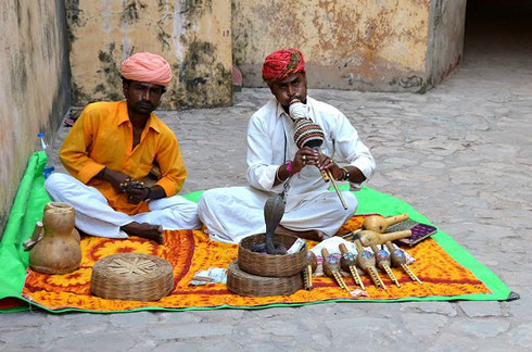 2013 Snake Charmers at the Amber Fort in Jaipur