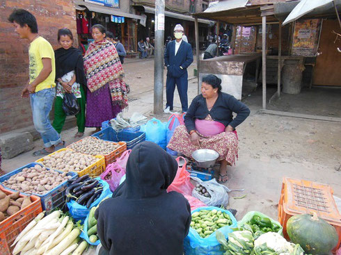 2013 The potatoes are looking good at this week's market in Bhaktapur