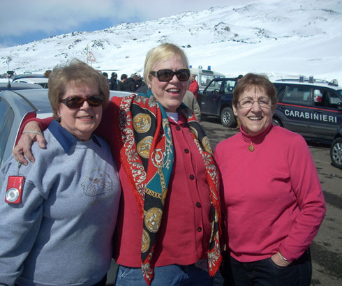 2011 Snow Fell on Mount Etna the Night befor our Visit - What a Commotion!