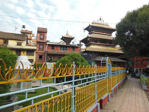 2013 We visited the Patan North Golden Temple a couple of blocks from Durbar Square