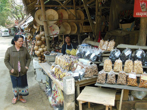 2015 Vendors sold a variety of wares in a small market village near the falls