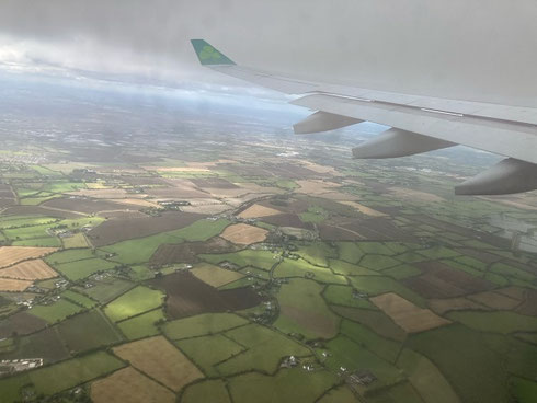 An Air View of the Hundred Shades of Green on a Recent Tour of Ireland
