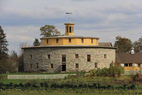 The Famous Round Shaker Barn is a Must-See Destination - Photo Credits: Alan Aubin