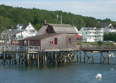 2011 The Footbridge to all the Action in Boothbay Starts at the Edge of our Hotel