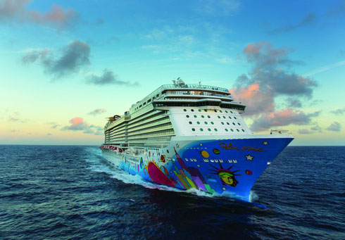 Norwegian Cruise Lines Breakaway Sailing at Sea