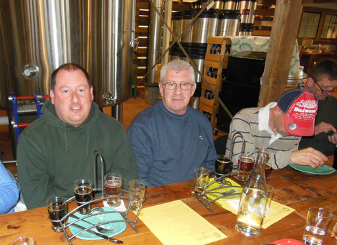 Tastings at Throwback Brewery (2016) were a Lot of Fun - Multiple Choices all at Once! 