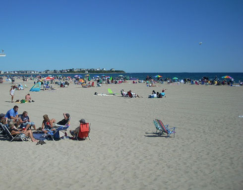 Hampton Beach is a popular Beach Resort known for its lively Boardwalk and Arcades